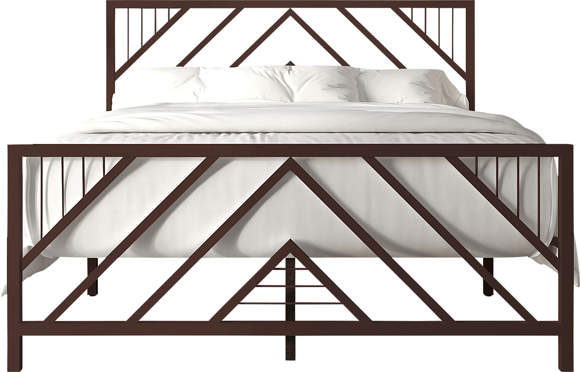 Bainfair Brown King Metal Bed - Image 3