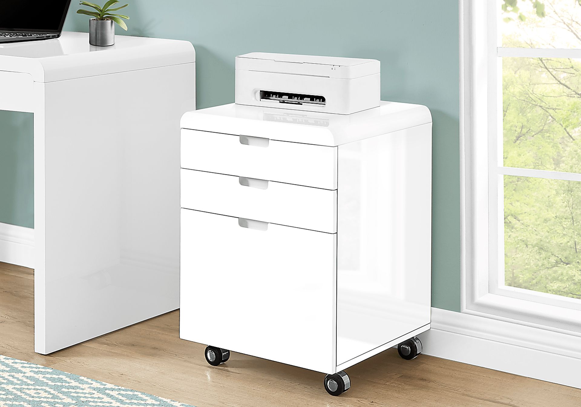 Bajada White File Cabinet - Image 3