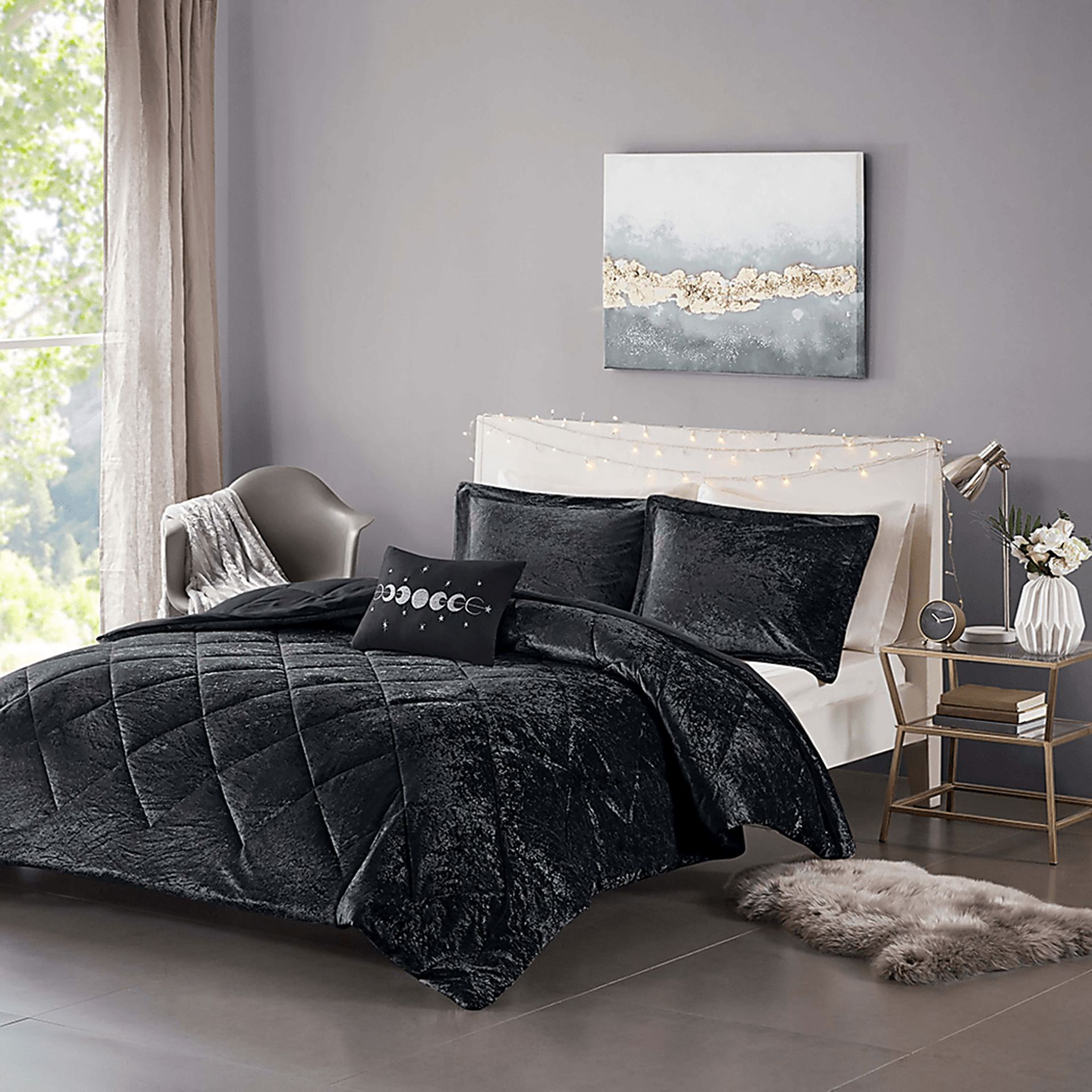 Bajaro Black King Comforter Set - Image 3