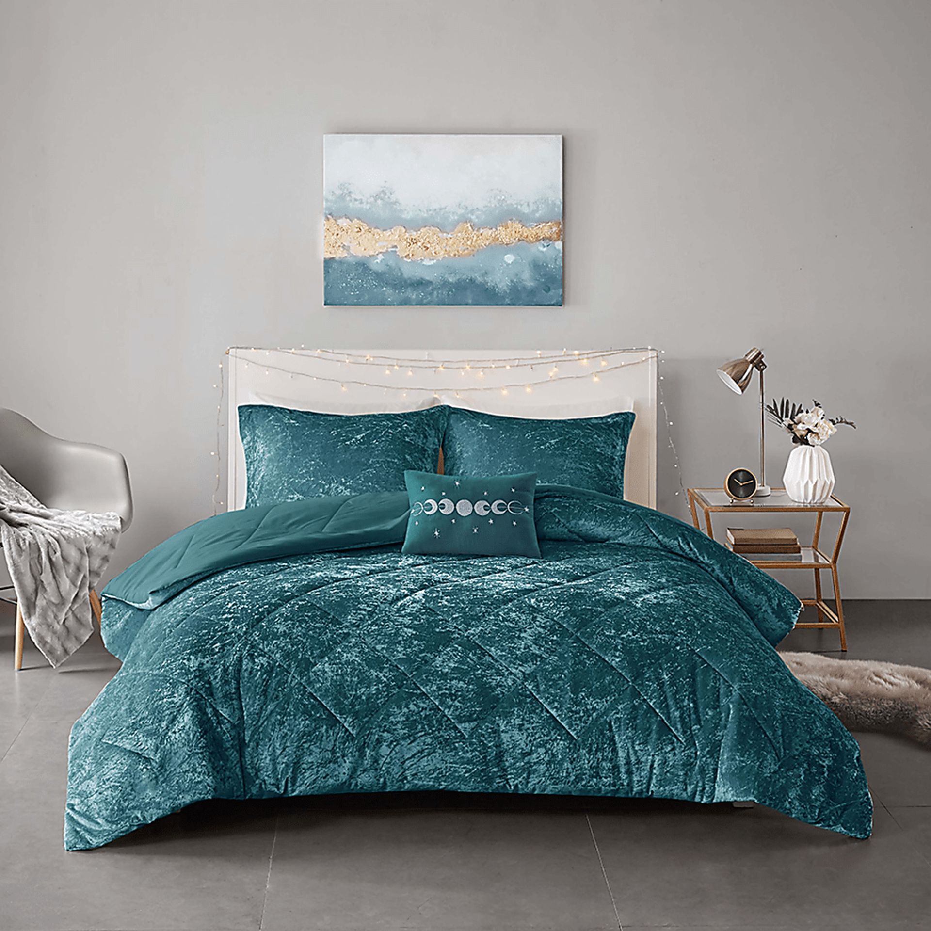 Bajaro Teal King Comforter Set - Image 2