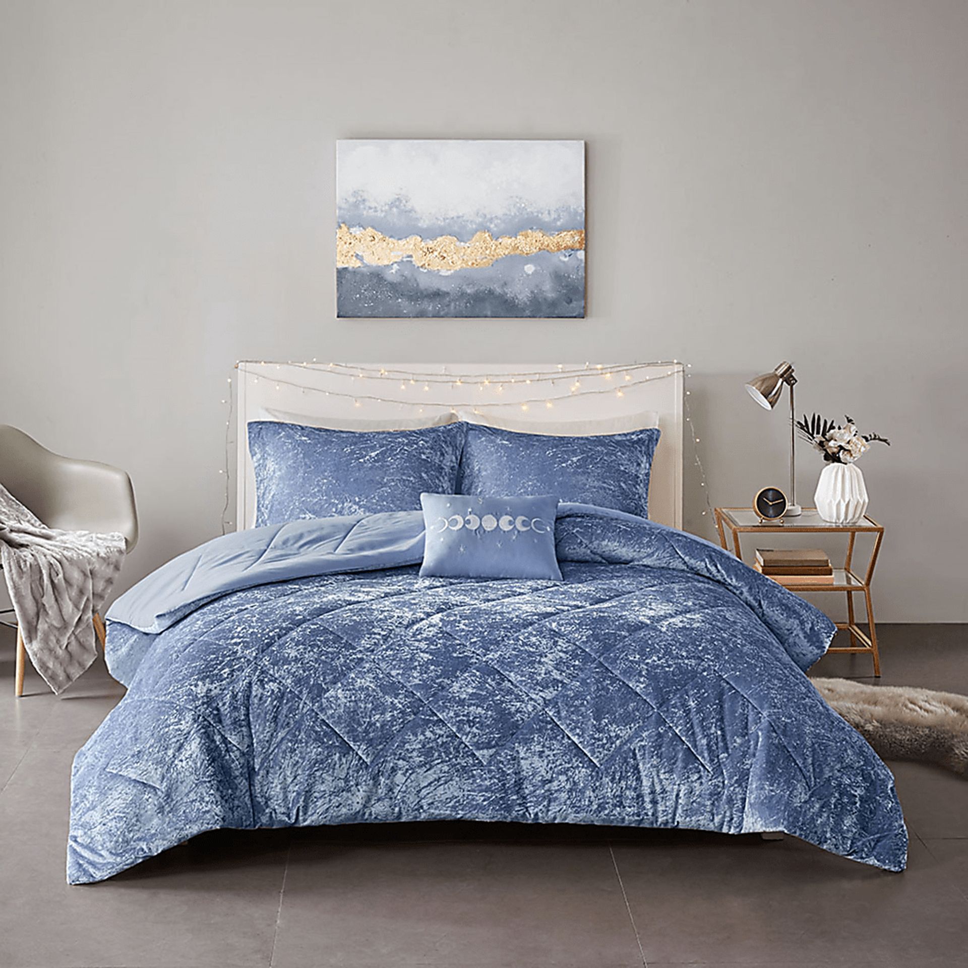 Bajaro Blue King Comforter Set - Image 2
