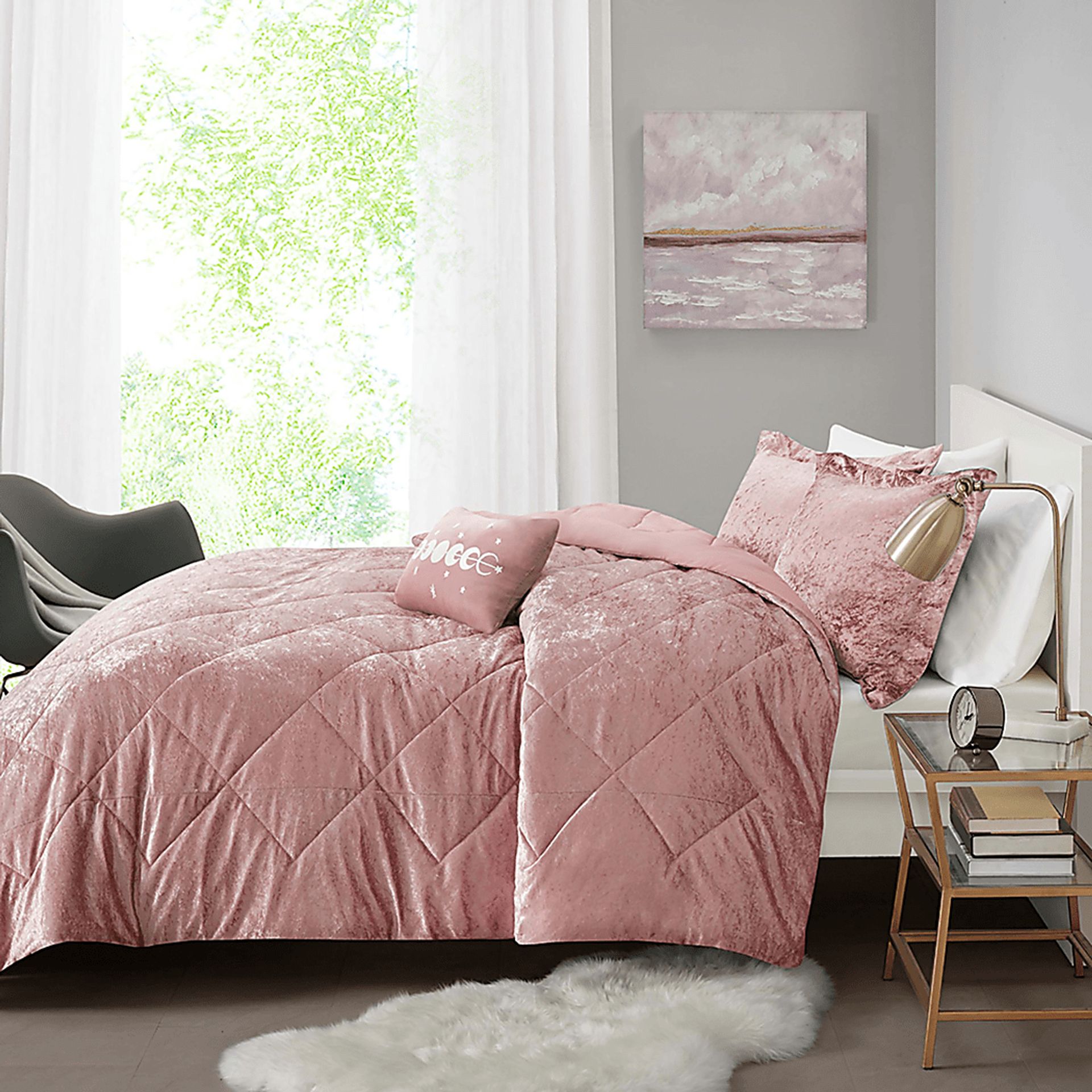 Bajaro Blush Beige Full Comforter Set | Rooms to Go