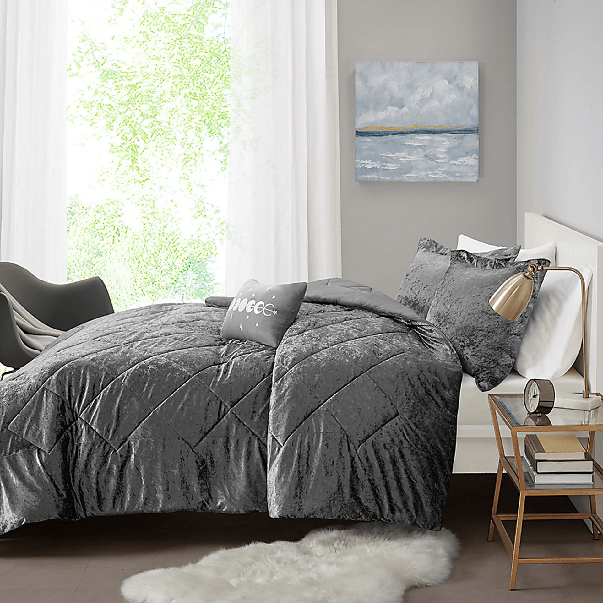 Bajaro Gray King Comforter Set - Image 3
