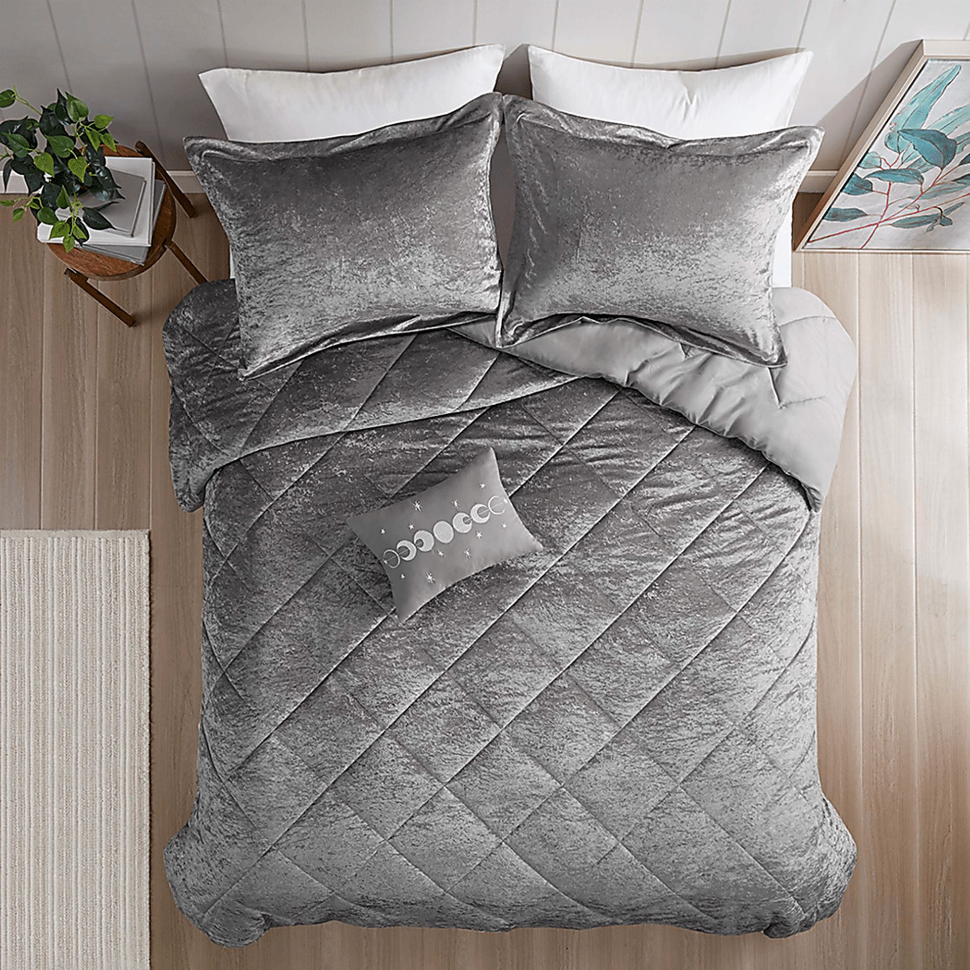 Bajaro Gray King Comforter Set - Image 4