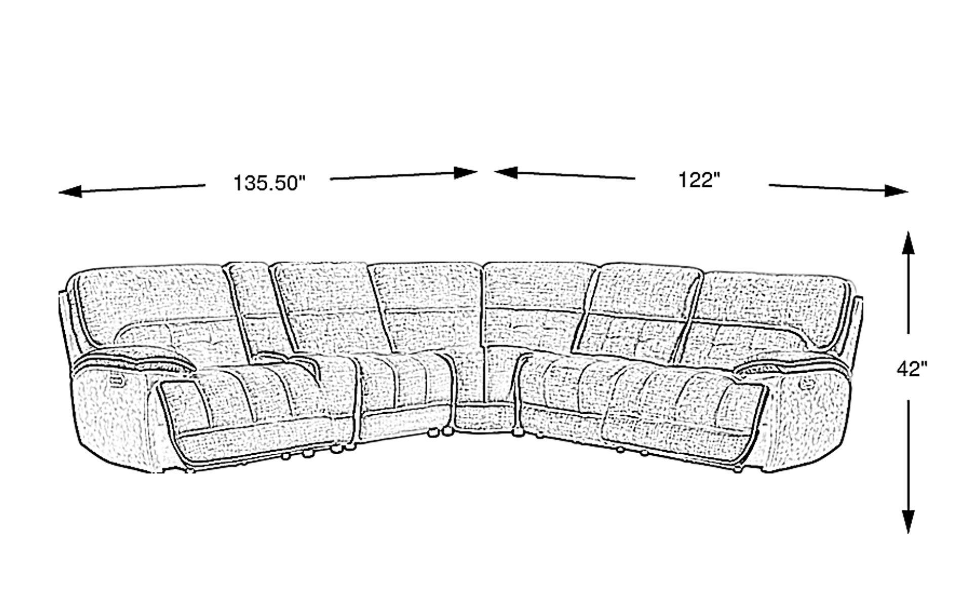 Dimension Image. Please refer to the Dimension Tab on this page for dimension details.