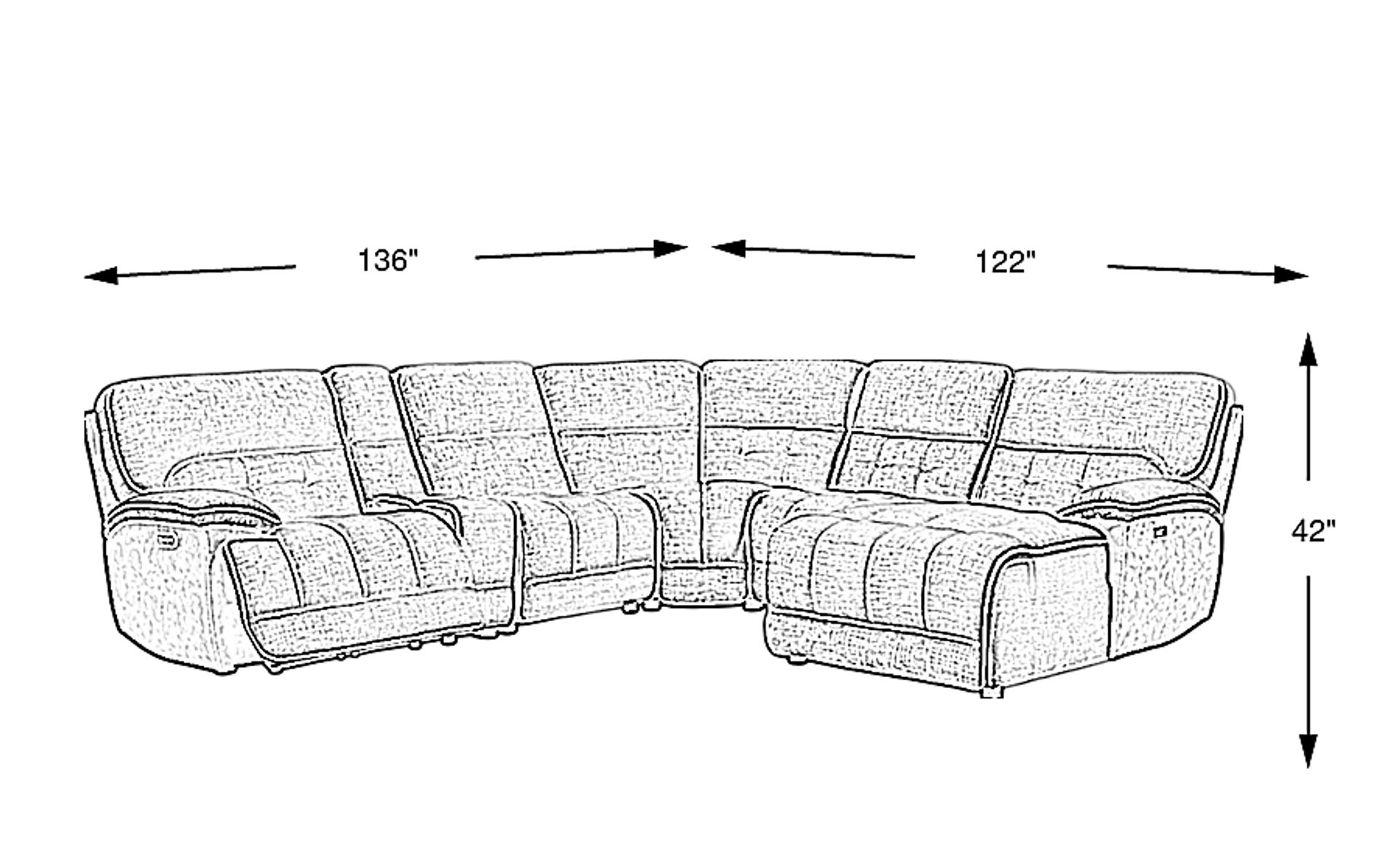 Dimension Image. Please refer to the Dimension Tab on this page for dimension details.