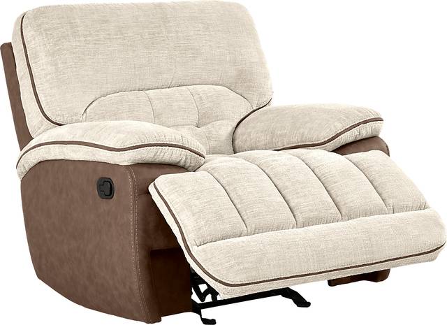 Bakersfield Beige Glider Recliner - Thumbnail - Image 1
