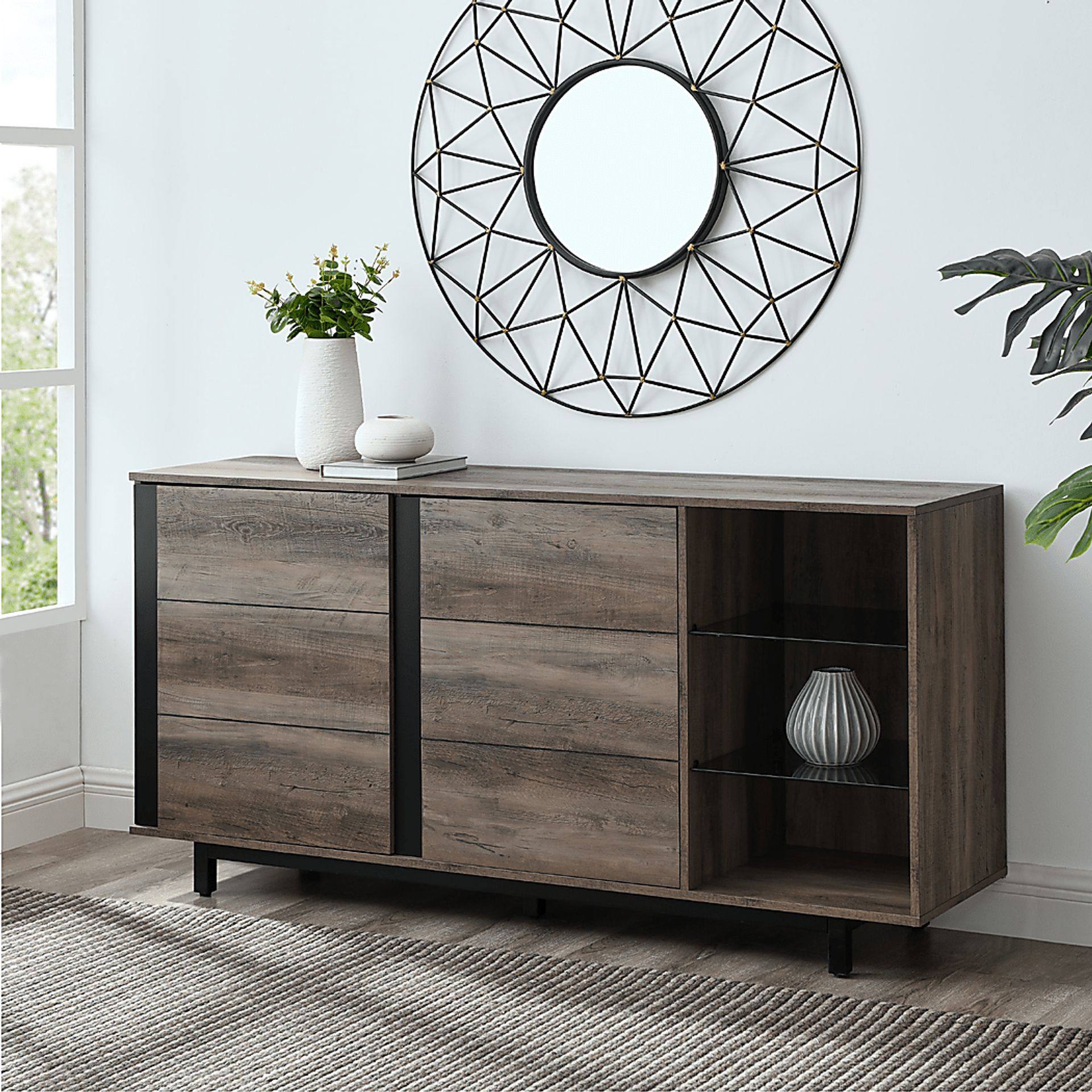 Balamos Gray Sideboard - Image 5