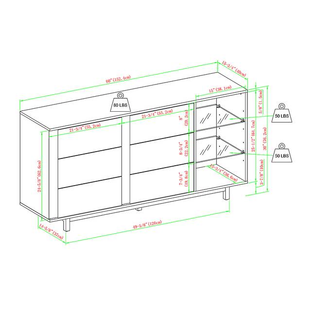 Balamos Walnut Sideboard - Thumbnail - Image 8