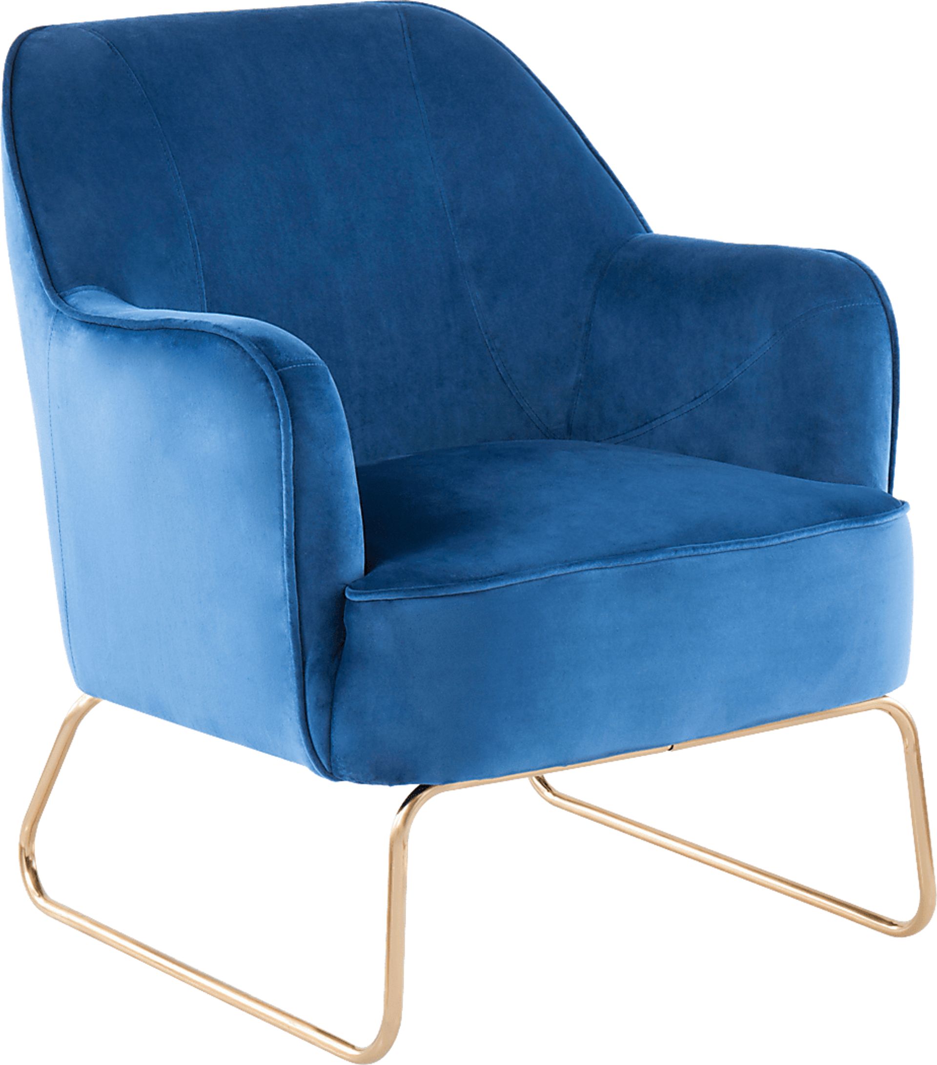 Balard Blue Accent Chair - Image 1