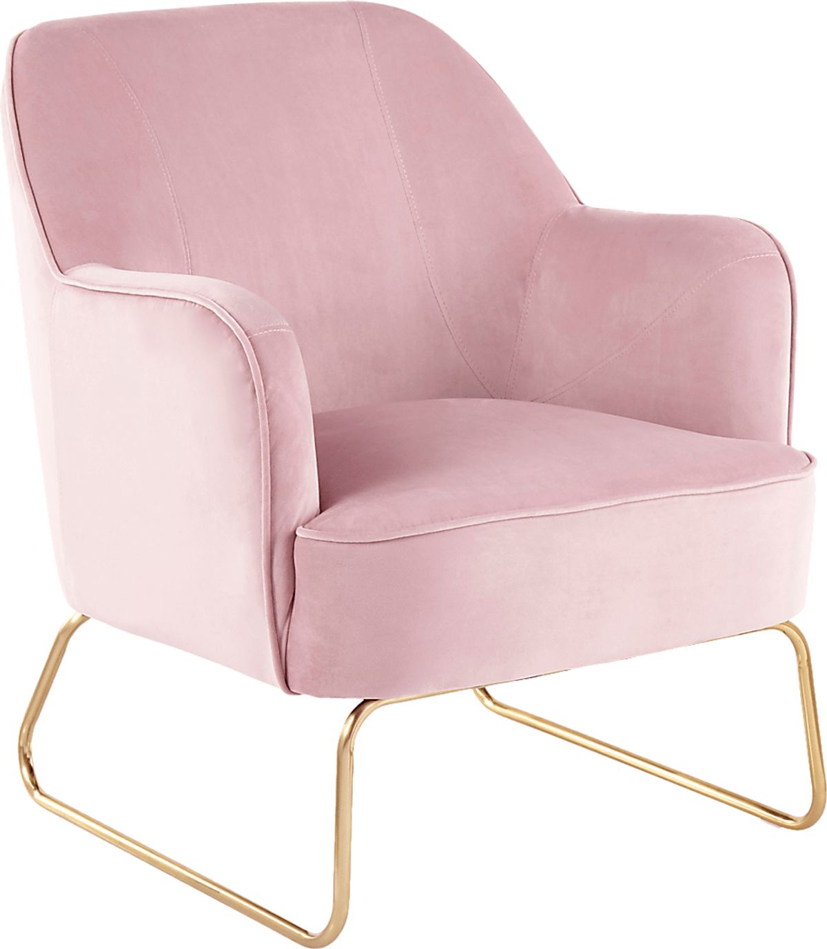 Balard Pink Velvet Plush Accent Chair | Rooms to Go