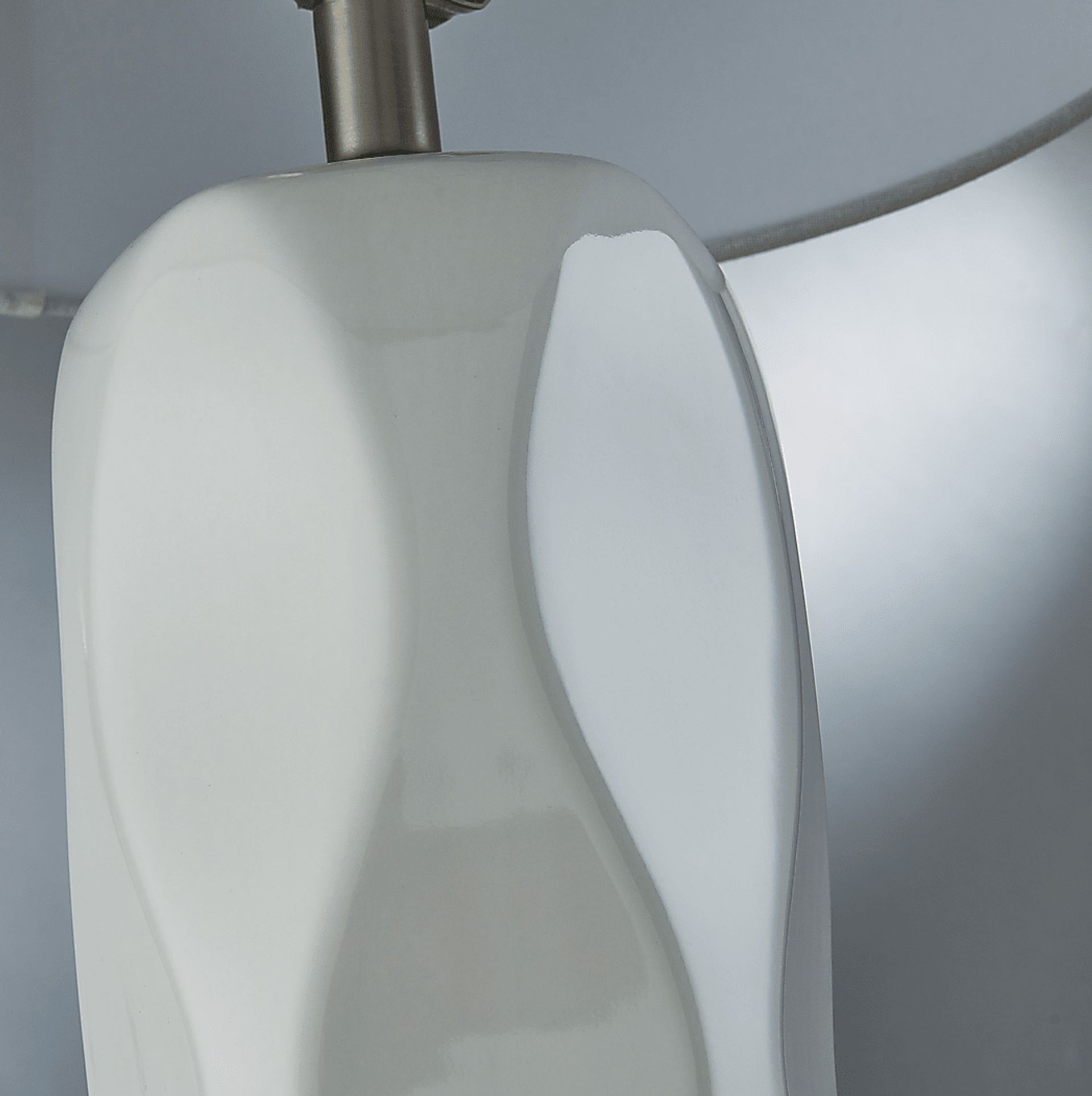 Balbach White Table Lamps, Set of 2 - Image 2