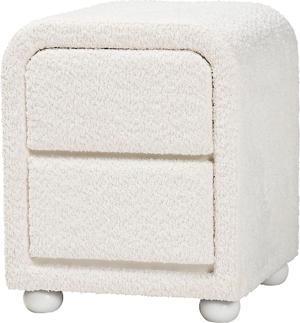 Balcary White Nightstand
