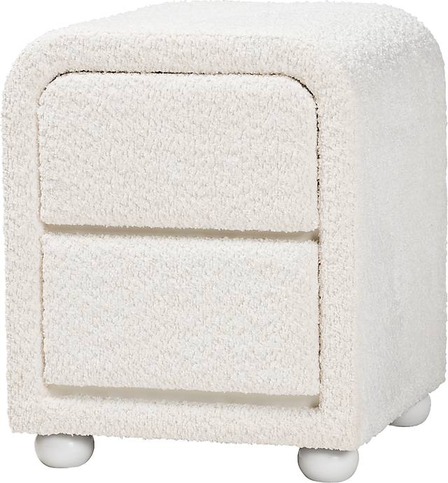 Balcary White Nightstand - Thumbnail - Image 1