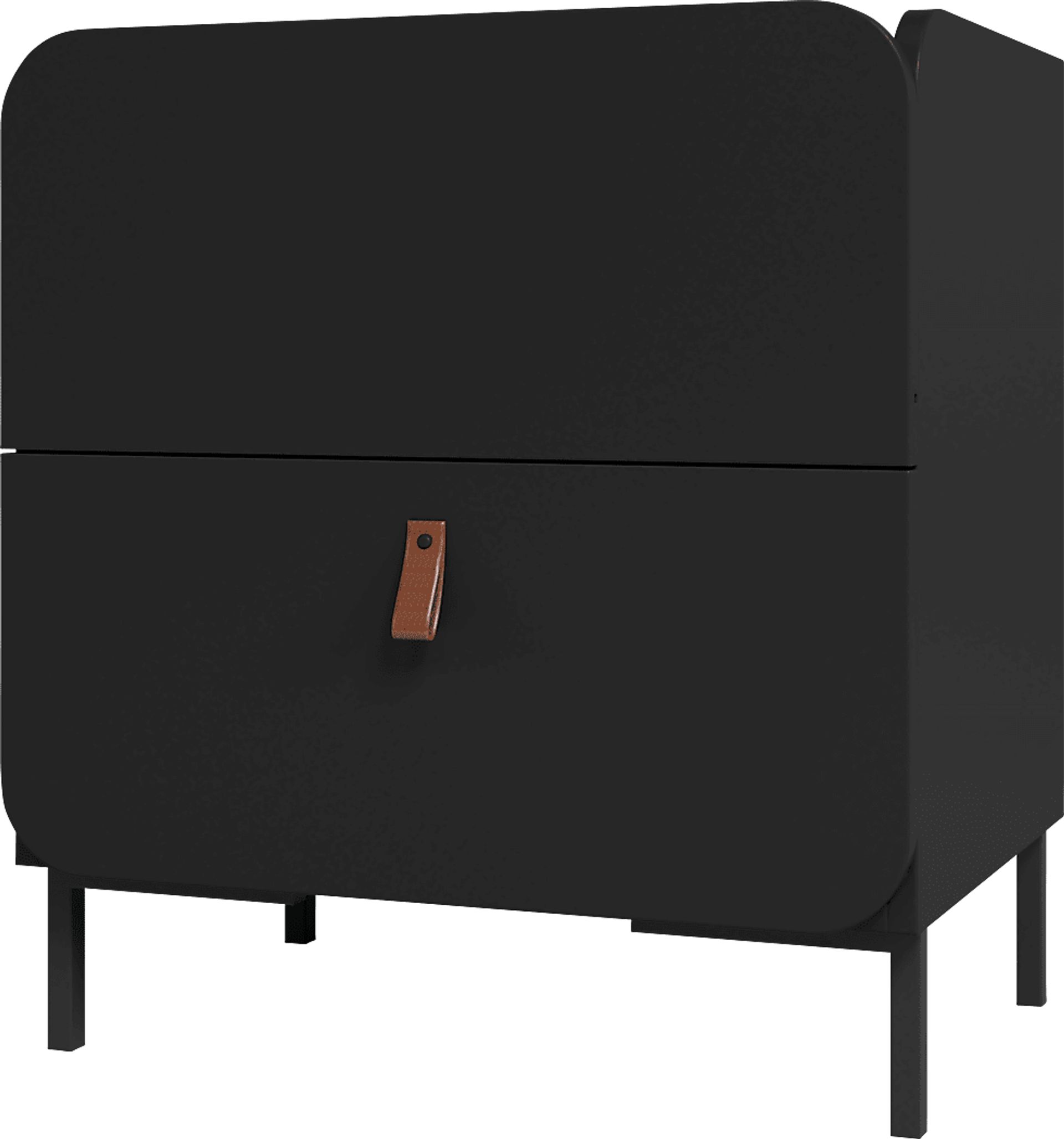 Balcome Black Nightstand - Image 1