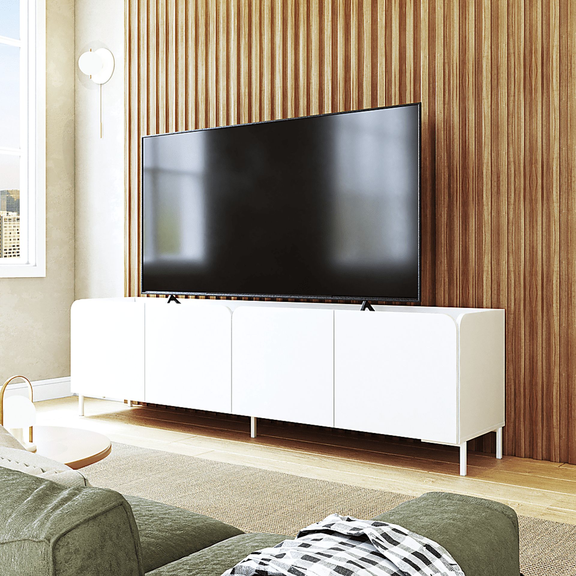 Balcome White 71 in. Console - Image 2