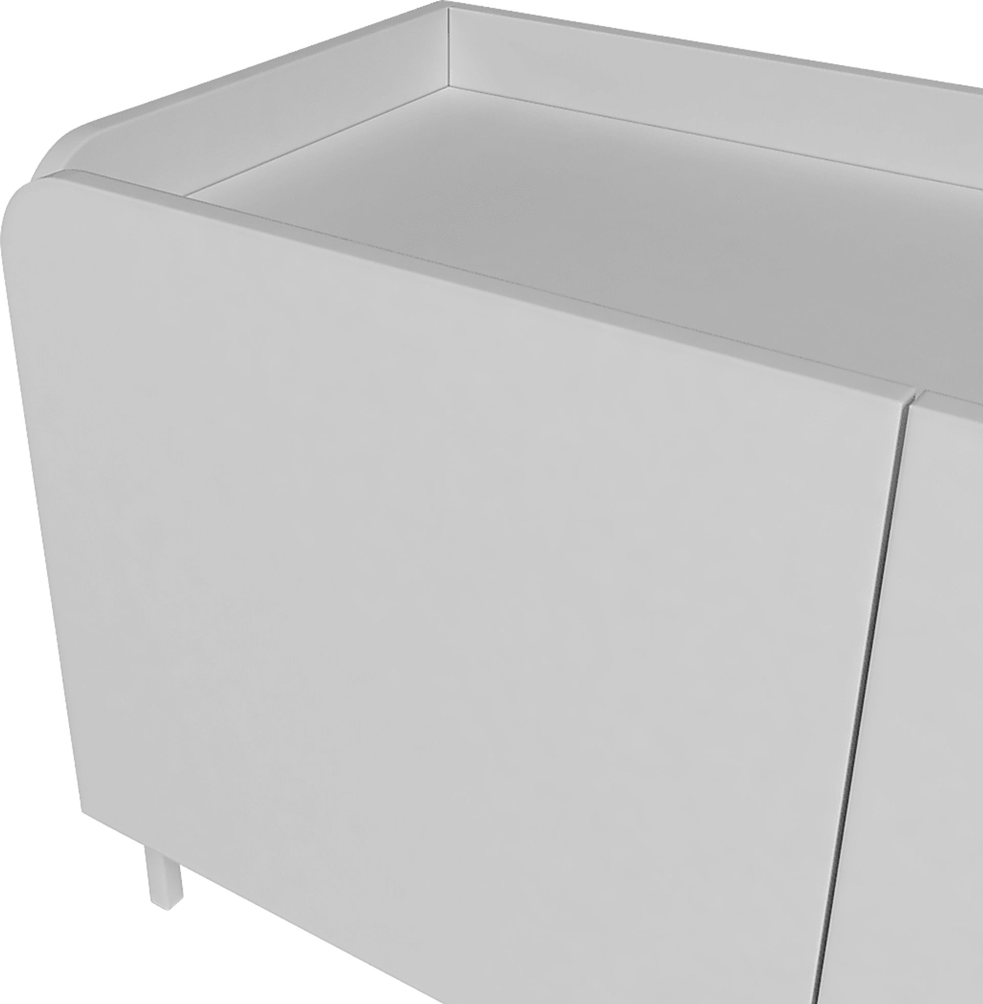 Balcome White 71 in. Console - Image 9