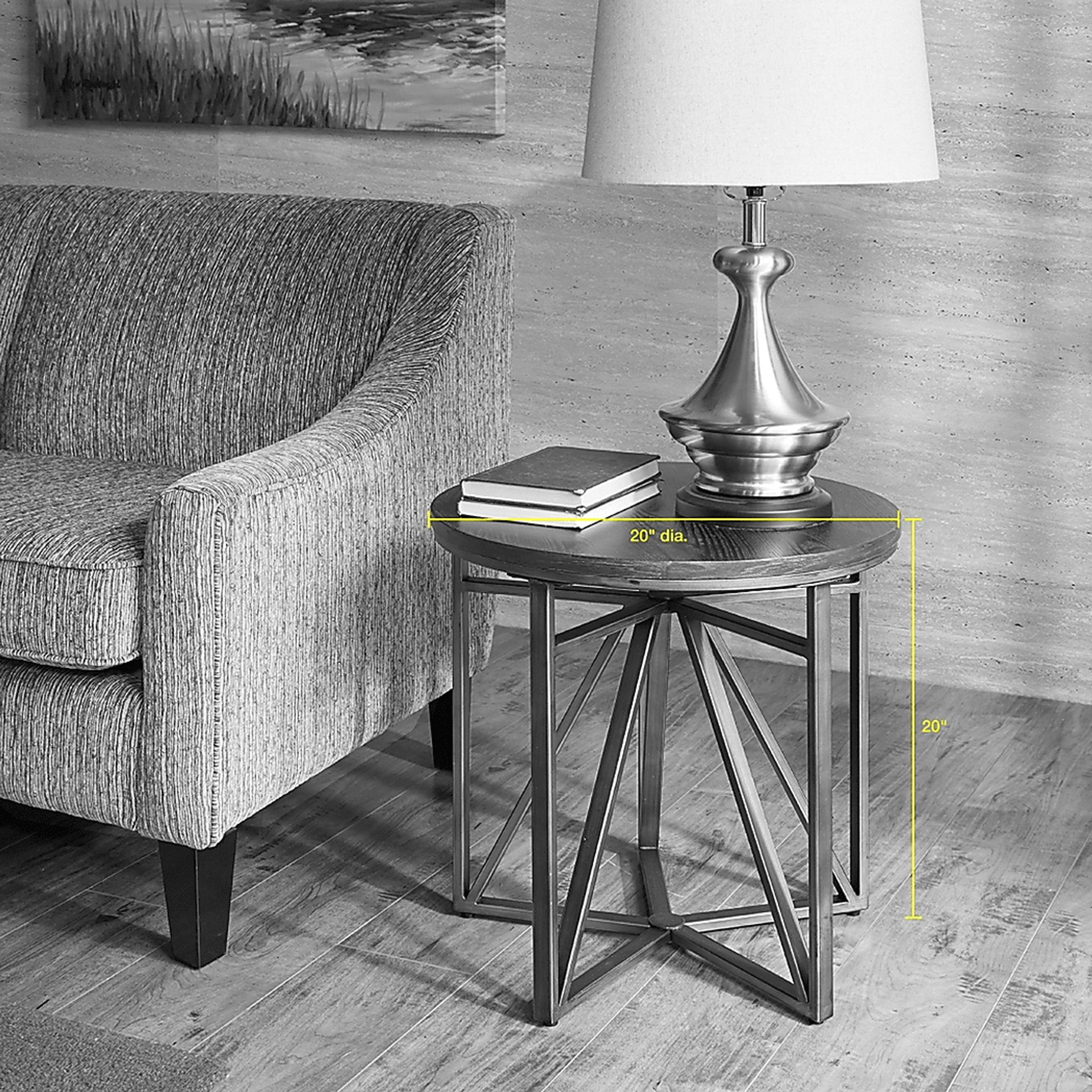 Baldinger Ebony End Table - Image 3