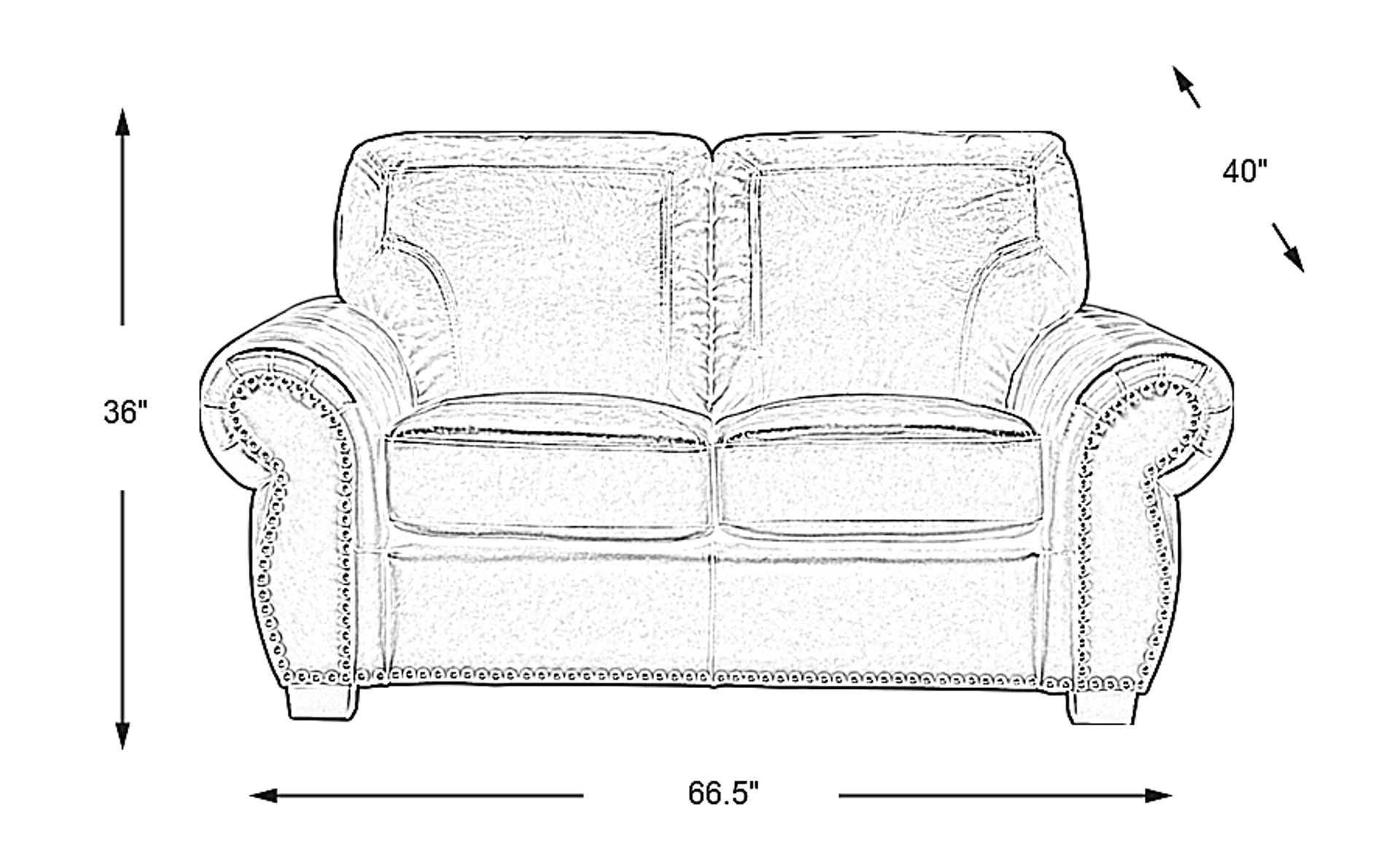 Dimension Image. Please refer to the Dimension Tab on this page for dimension details.