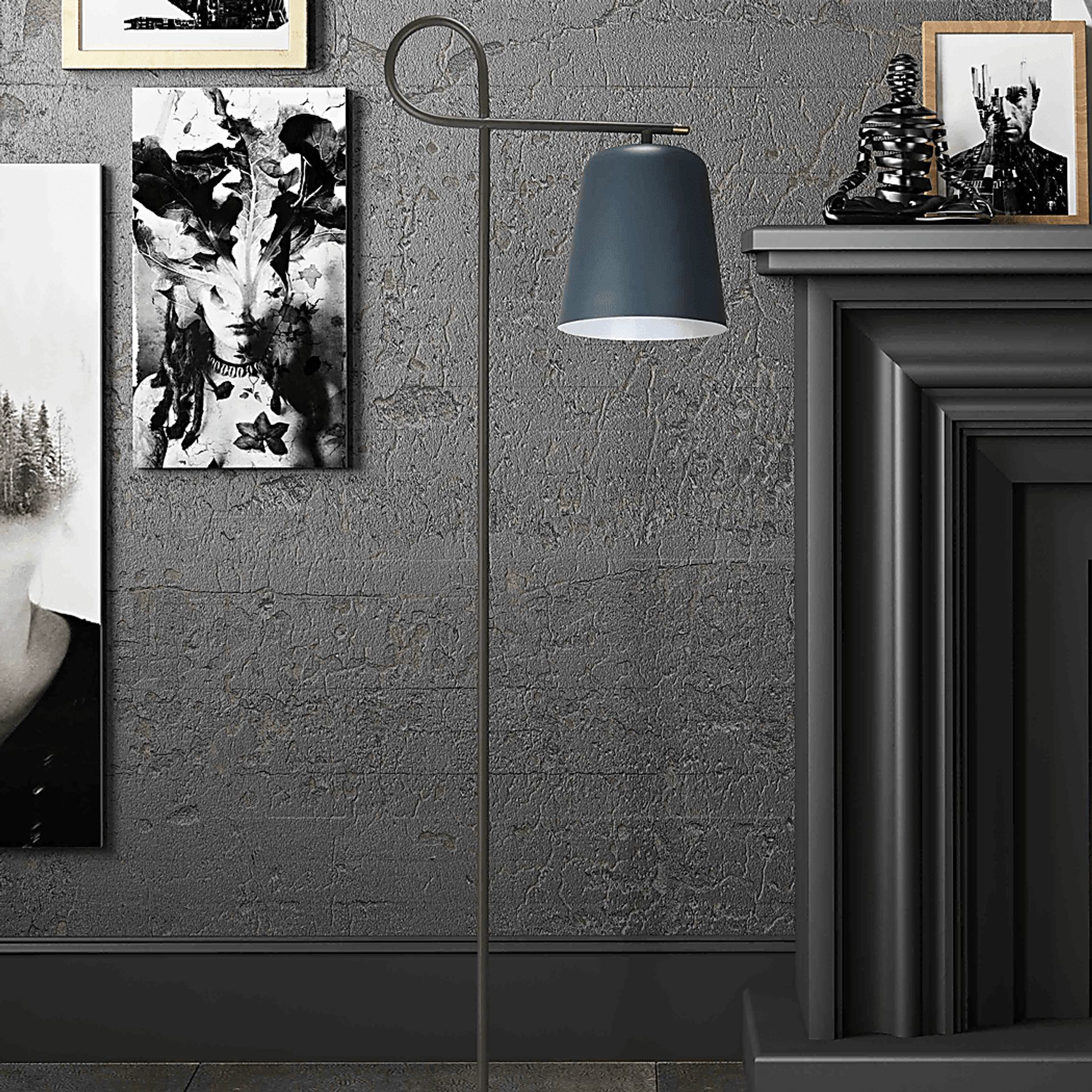 Balenna Gray Floor Lamp - Image 4