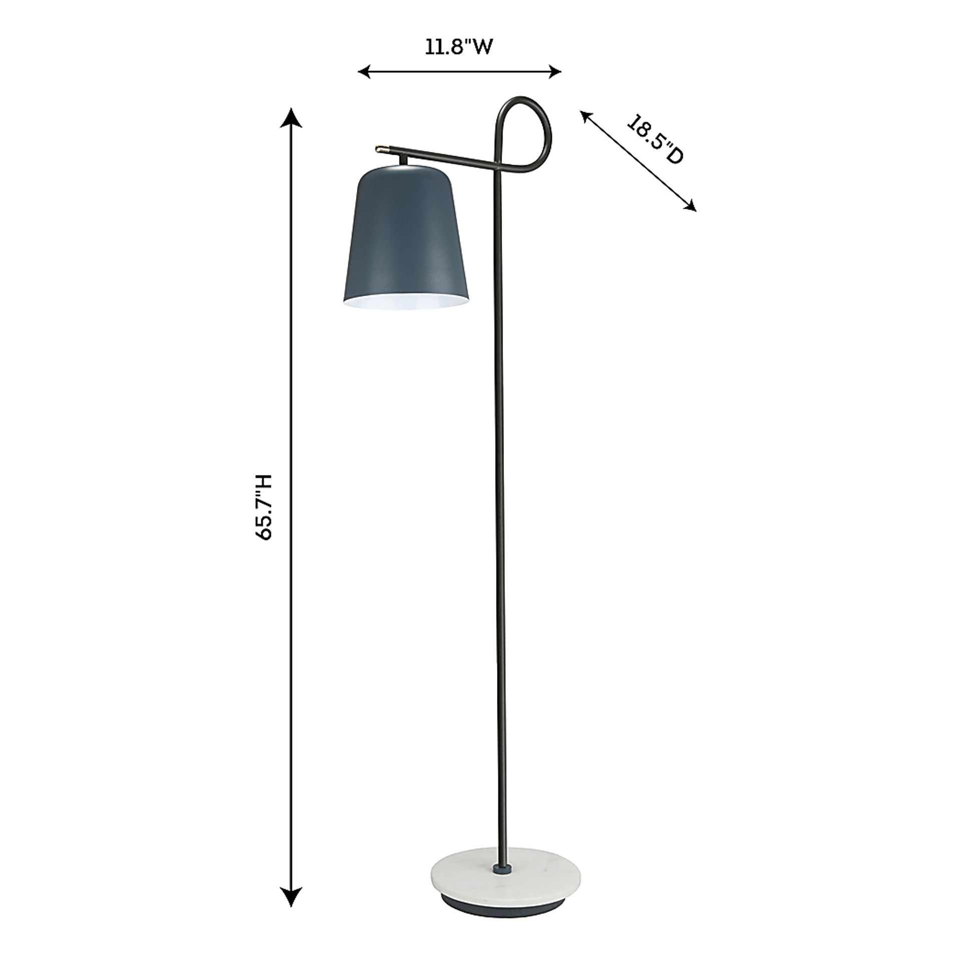 Balenna Gray Floor Lamp - Image 5