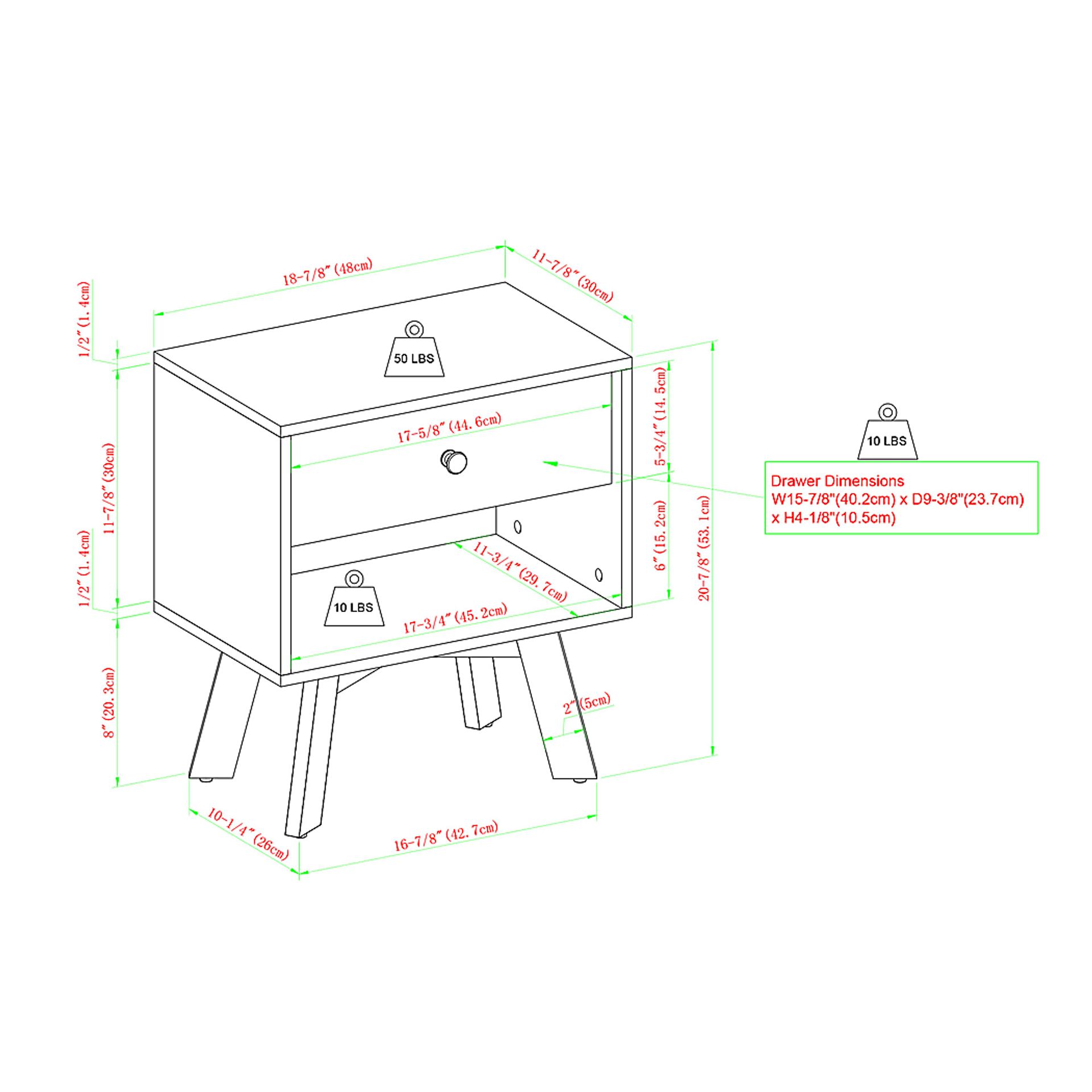 Baleville Oak Nightstand - Image 6