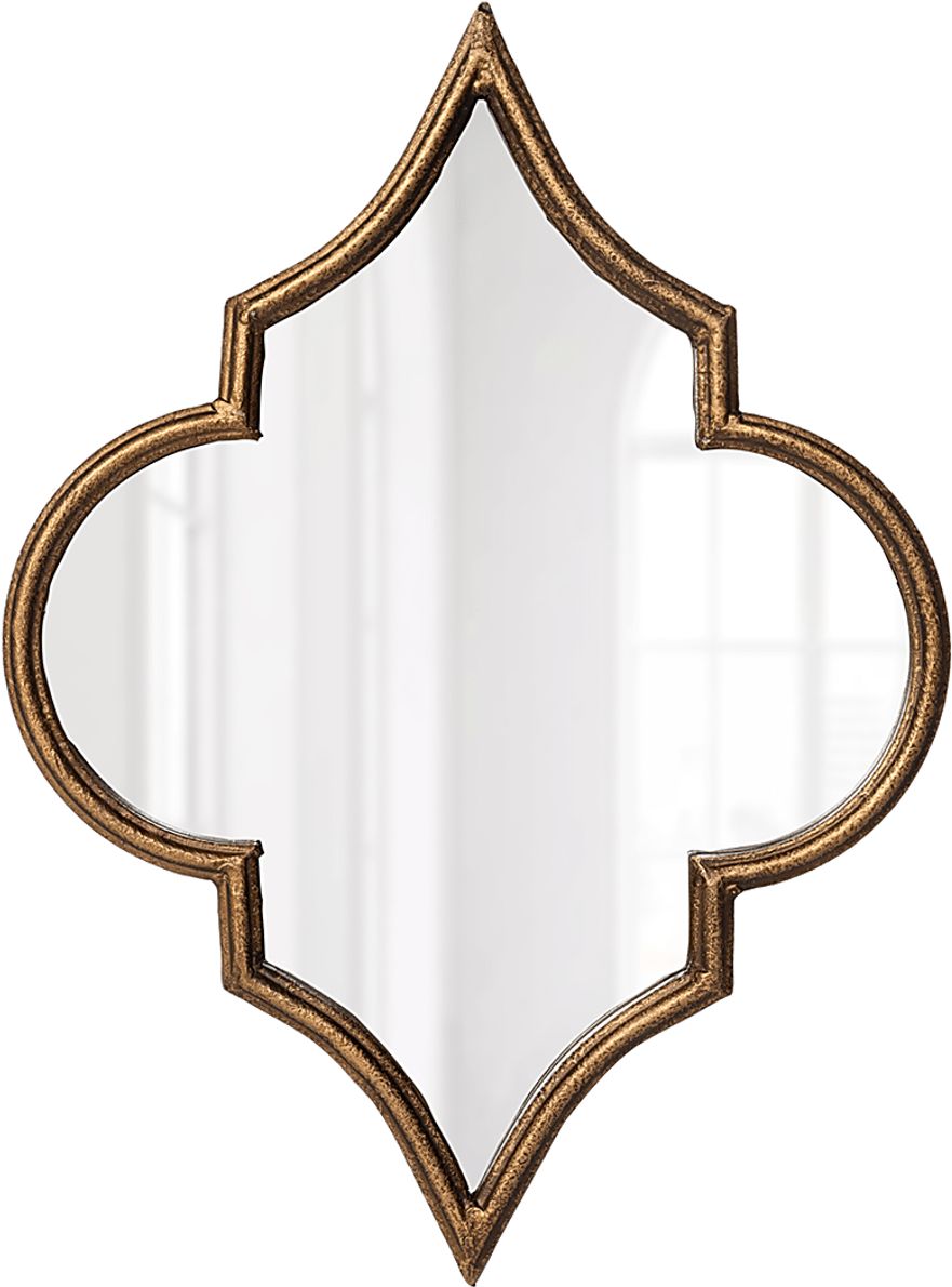 Balflour II Gold Wall Mirror