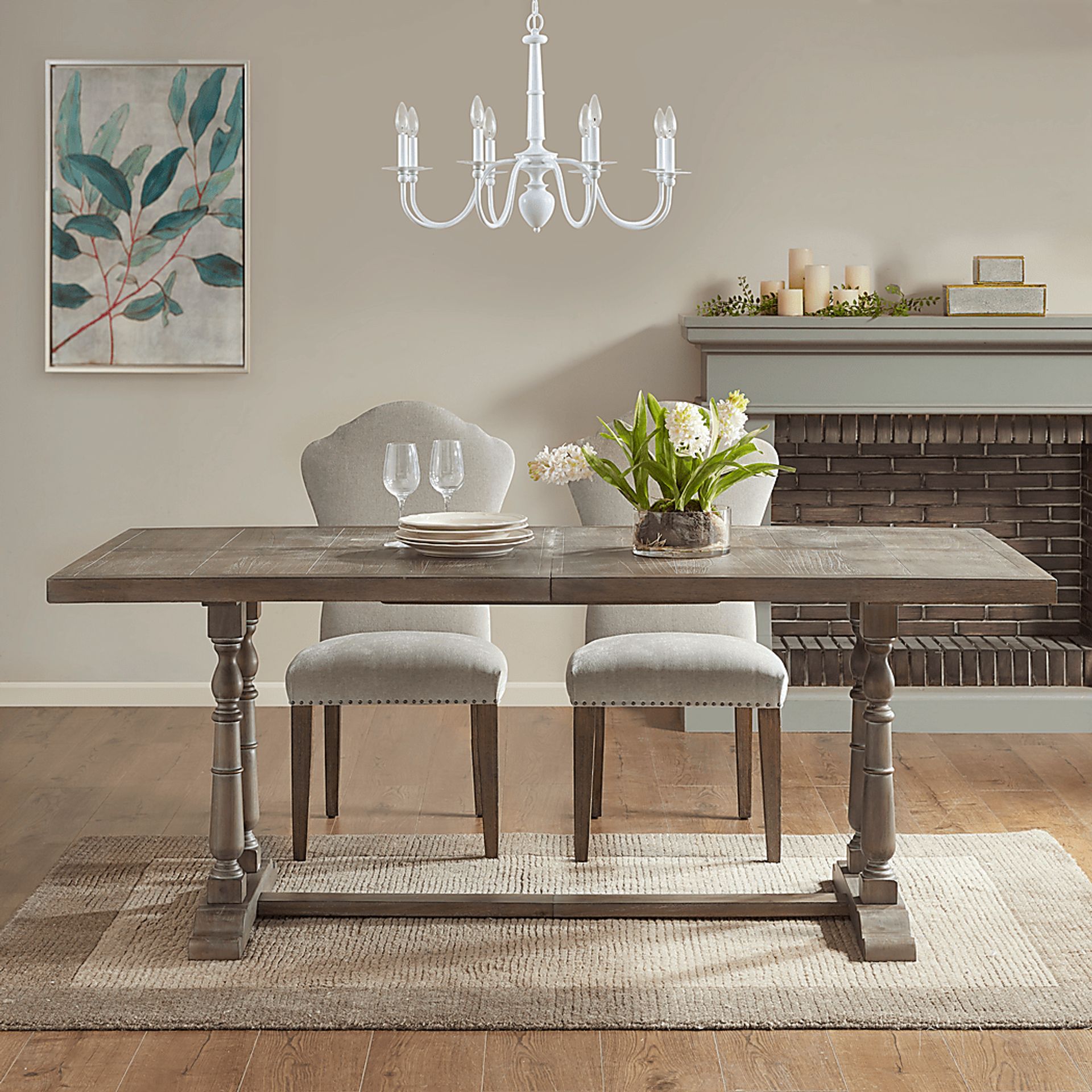 Balfour Oaks White Chandelier - Image 8