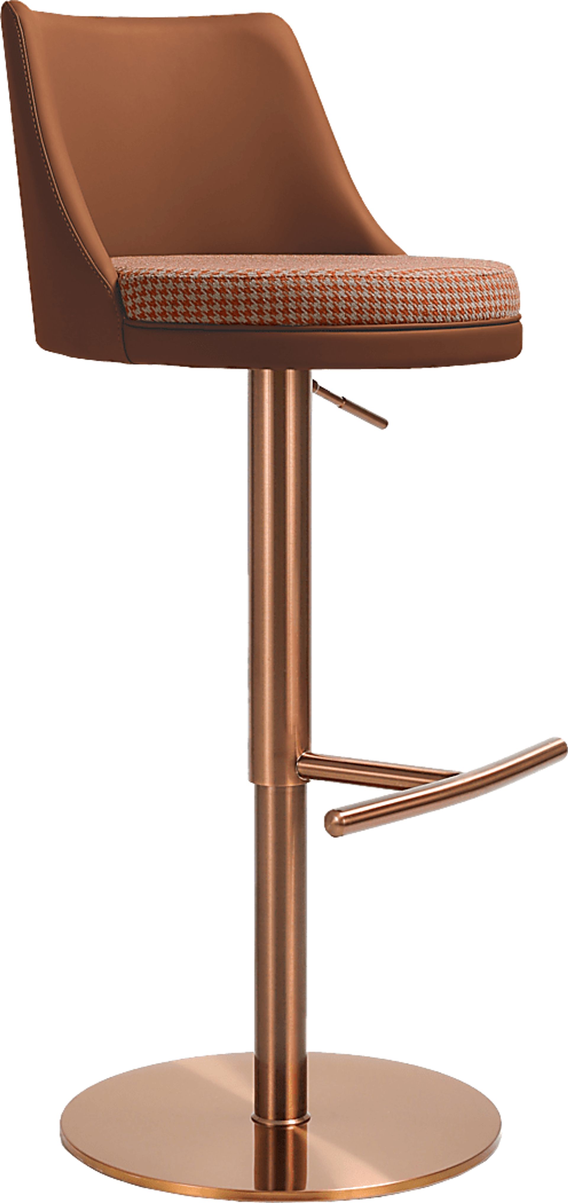 Balgreen Brown Swivel Barstool - Image 1