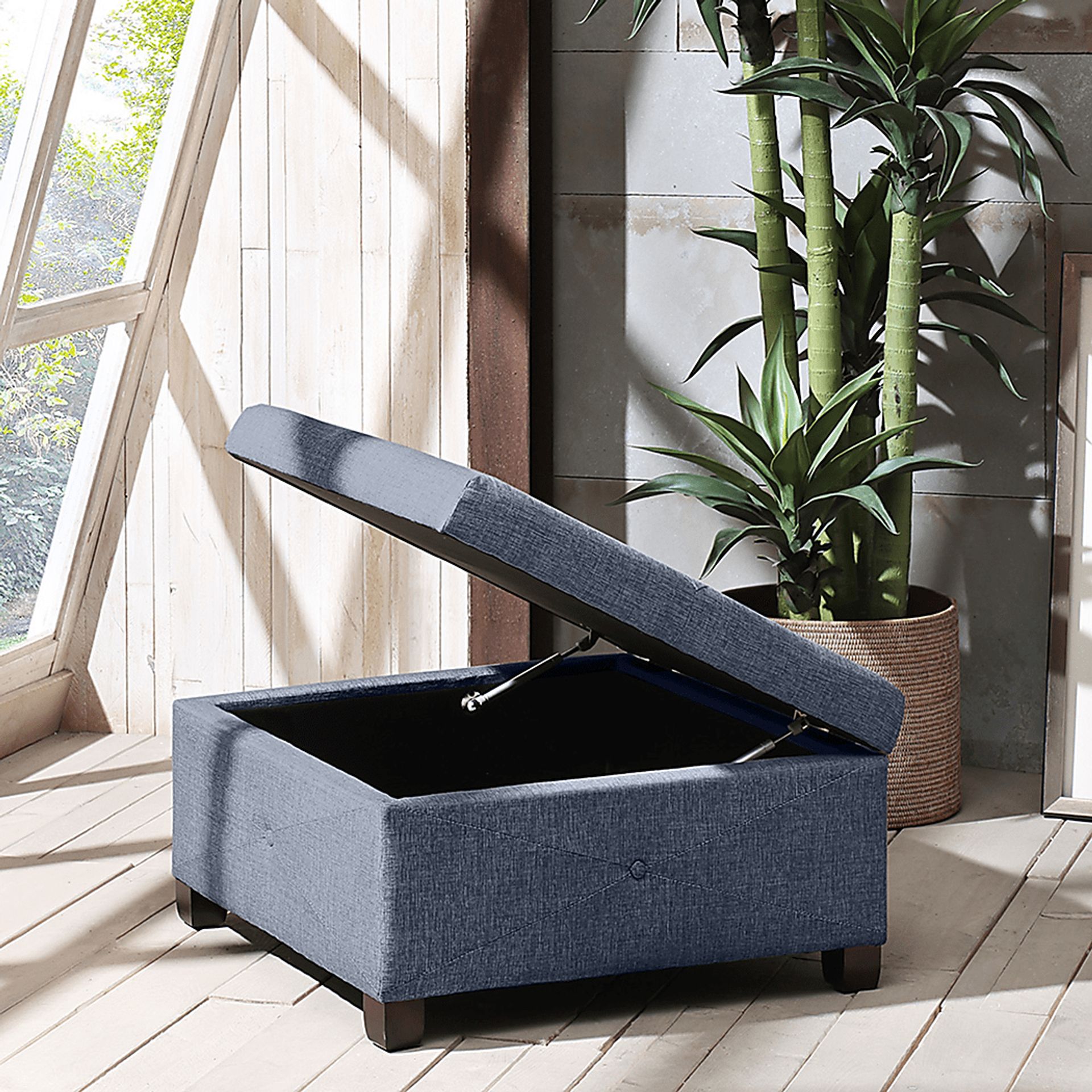 Balkin Blue Ottoman - Image 5