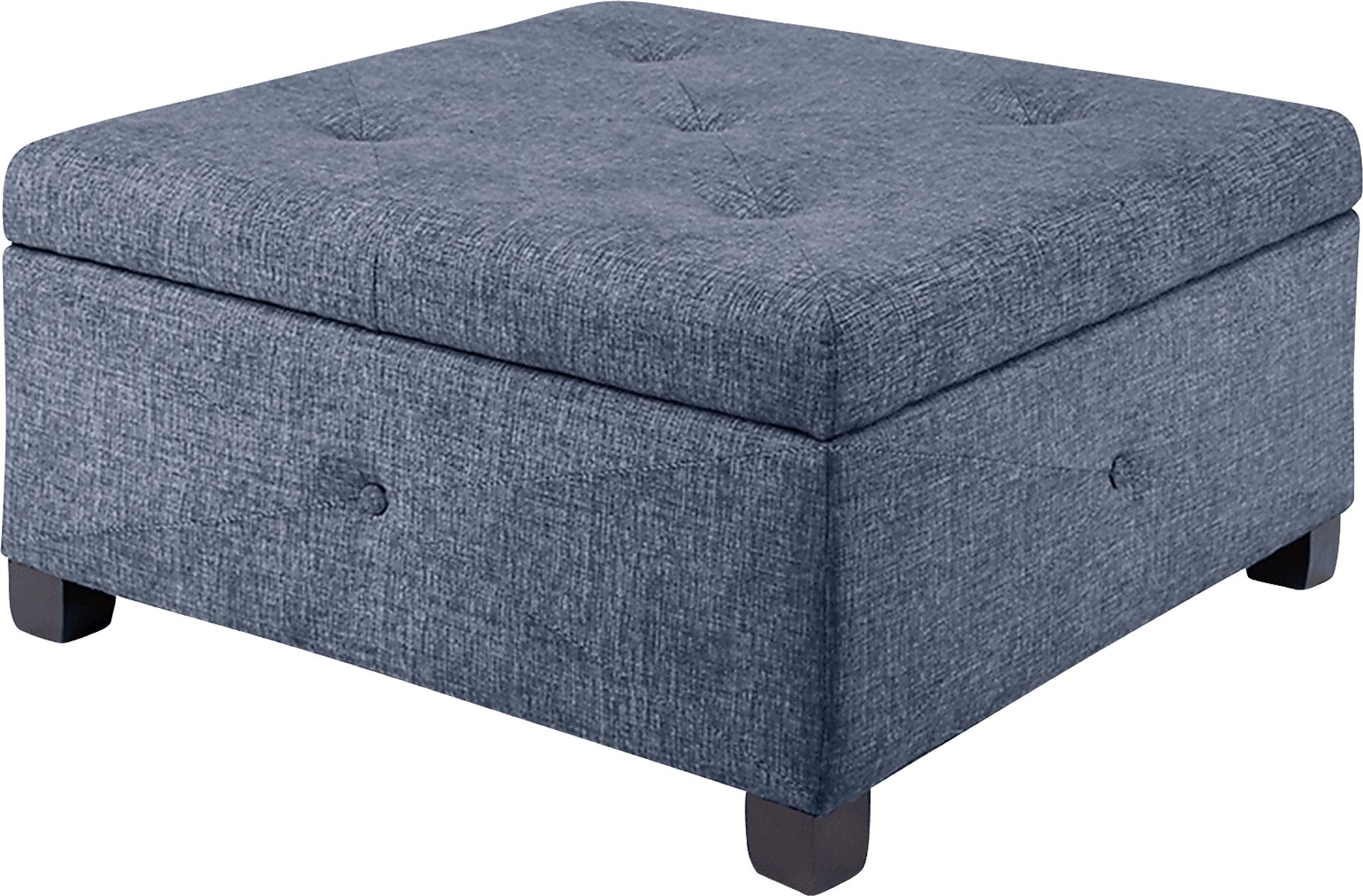 Balkin Blue Ottoman - Image 1