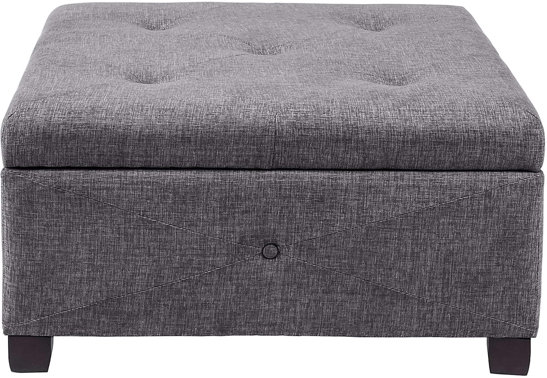 Balkin Charcoal Ottoman - Image 2