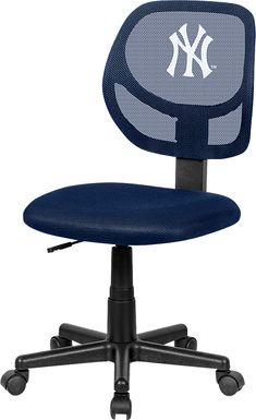 Ball Hacker MBL New York Yankees Navy Desk Chair