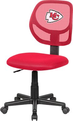 Ball Hacker NFL Kansas City Chiefs Red Desk Chair