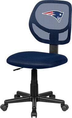 Ball Hacker NFL New England Patriots Navy Desk Chair