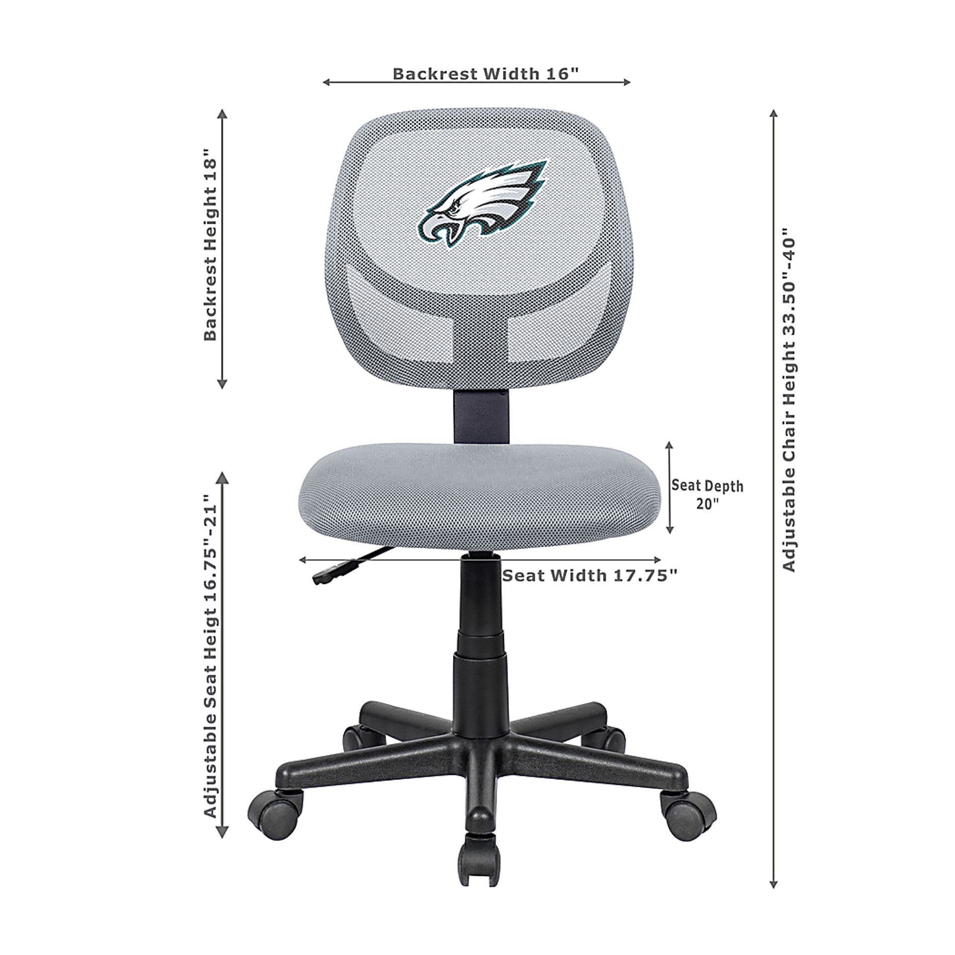 Philadelphia Eagles Gray Desk Chair - Image 5