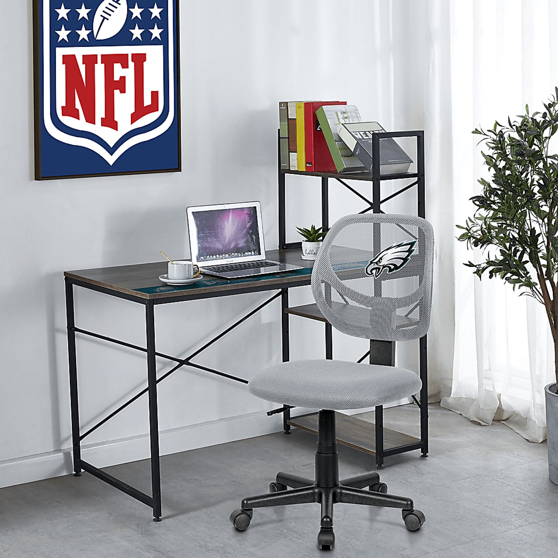 Philadelphia Eagles Gray Desk Chair - Image 6