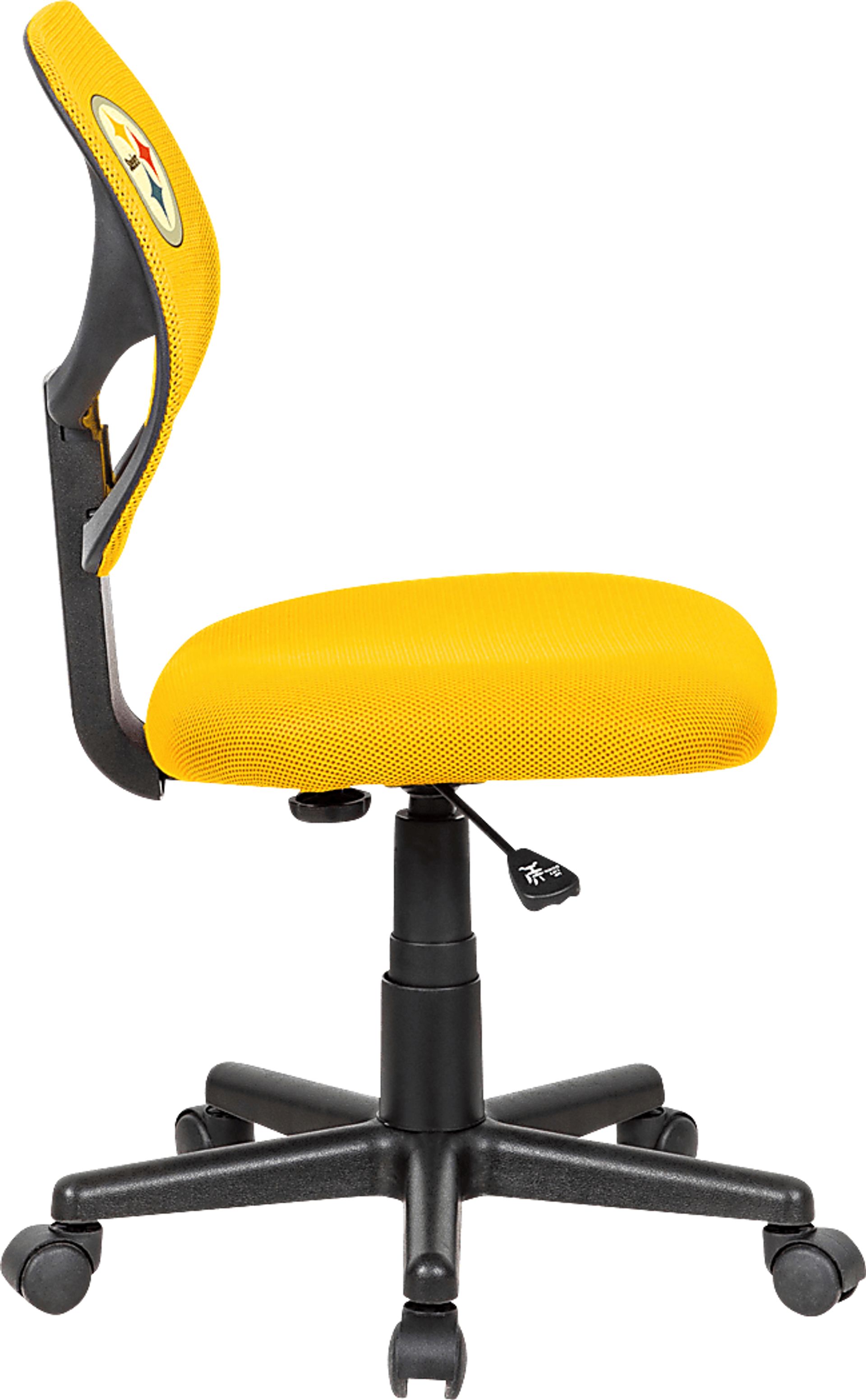 Pittsburgh Steelers Yellow Desk Chair - Image 3