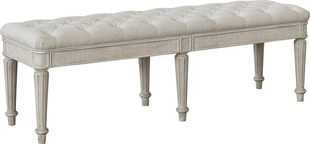 Ballantrai Cream Accent Bench - Thumbnail - Image 1