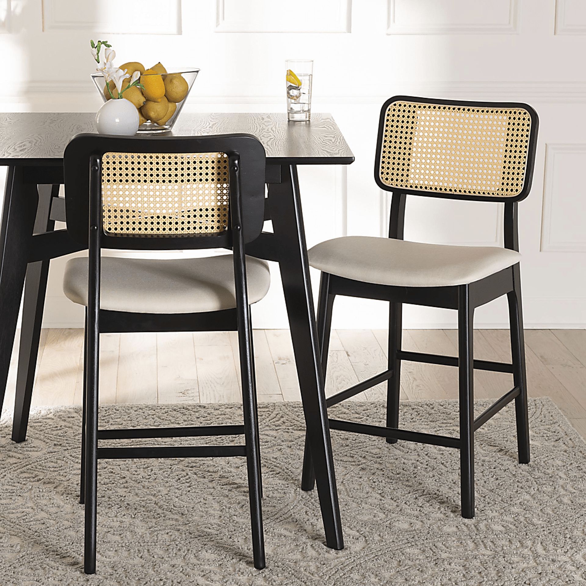 Ballardvale Black Counter Stool, Set of 2 - Image 2