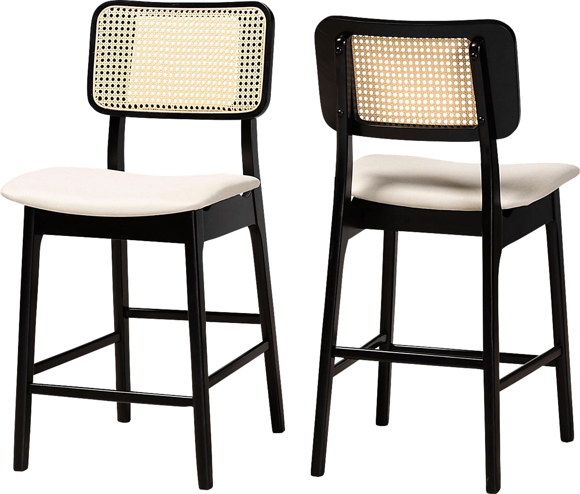 Ballardvale Black Counter Stool, Set of 2 - Image 1