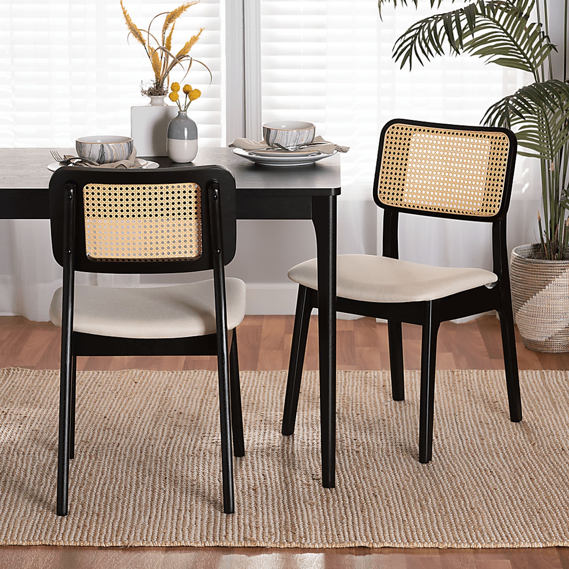 Ballardvale Black Side Chair, Set of 2 - Image 2