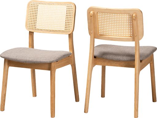 Ballardvale Light Brown Side Chair, Set of 2