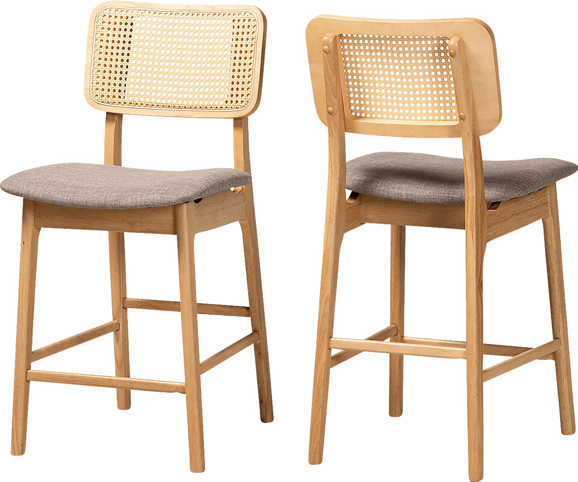 Ballardvale Natural Counter Stool, Set of 2 - Image 1