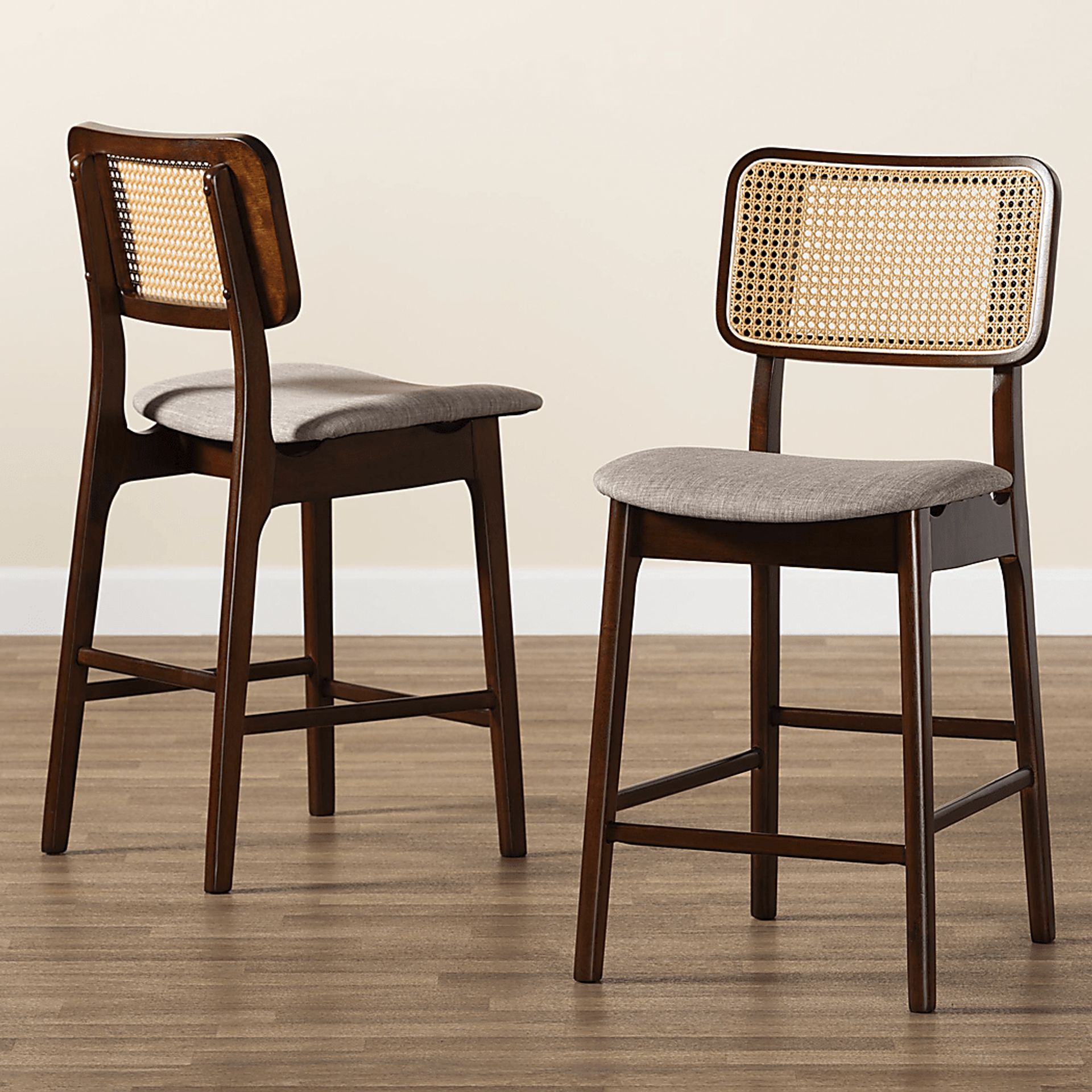 Ballardvale Walnut Brown Counter Stool, Set of 2 - Image 3