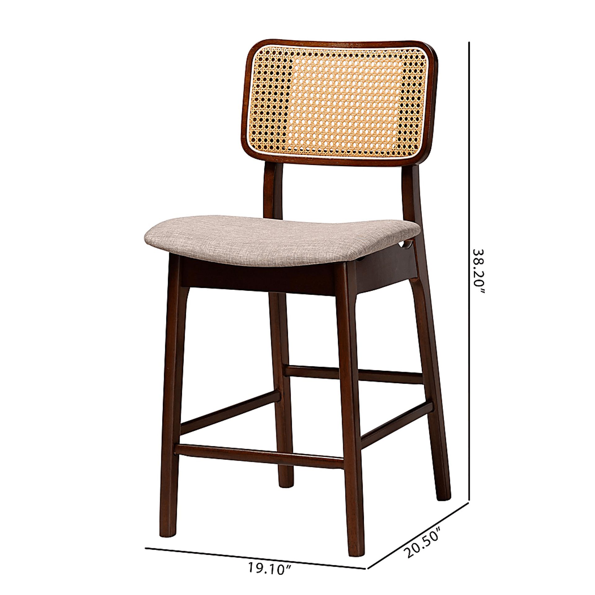 Ballardvale Walnut Brown Counter Stool, Set of 2 - Image 9