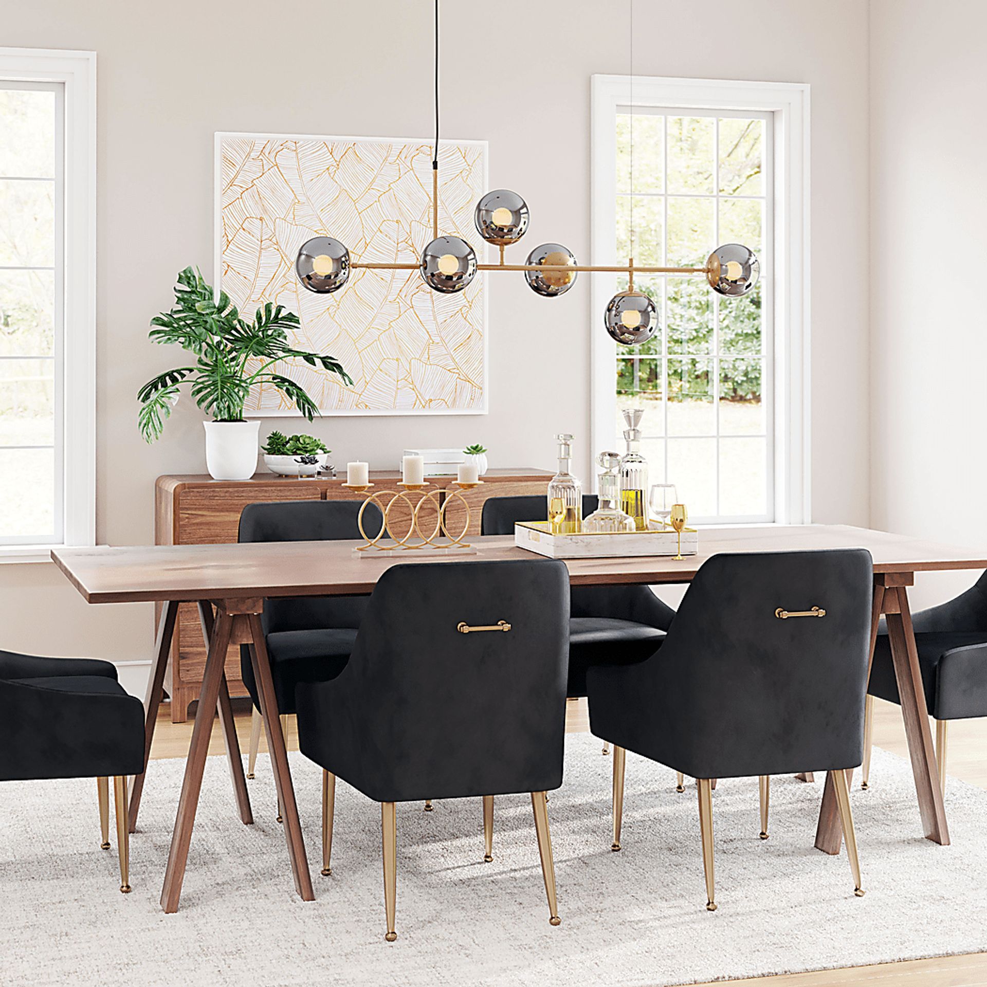 Ballast Cove Gold Chandelier - Image 13