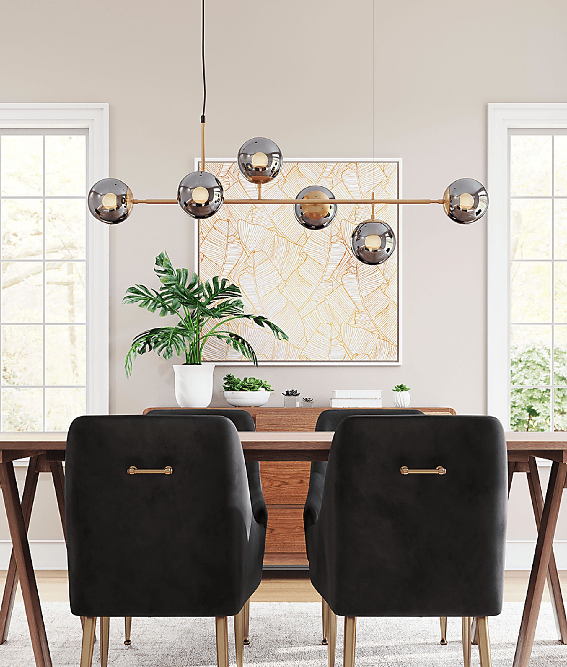 Ballast Cove Gold Chandelier - Image 14