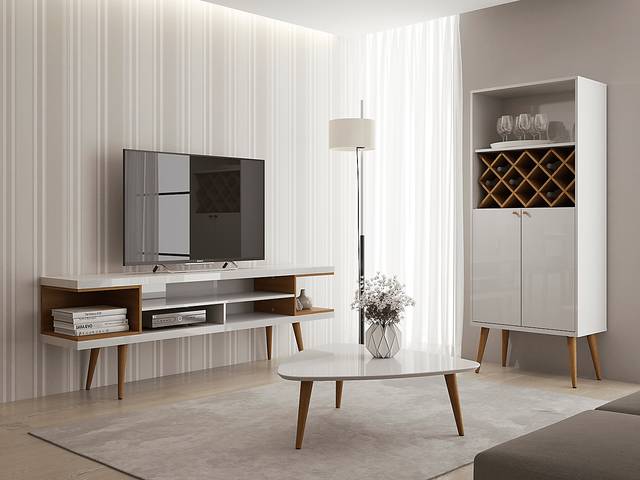 Ballater White 70 In. Console - Thumbnail - Image 7