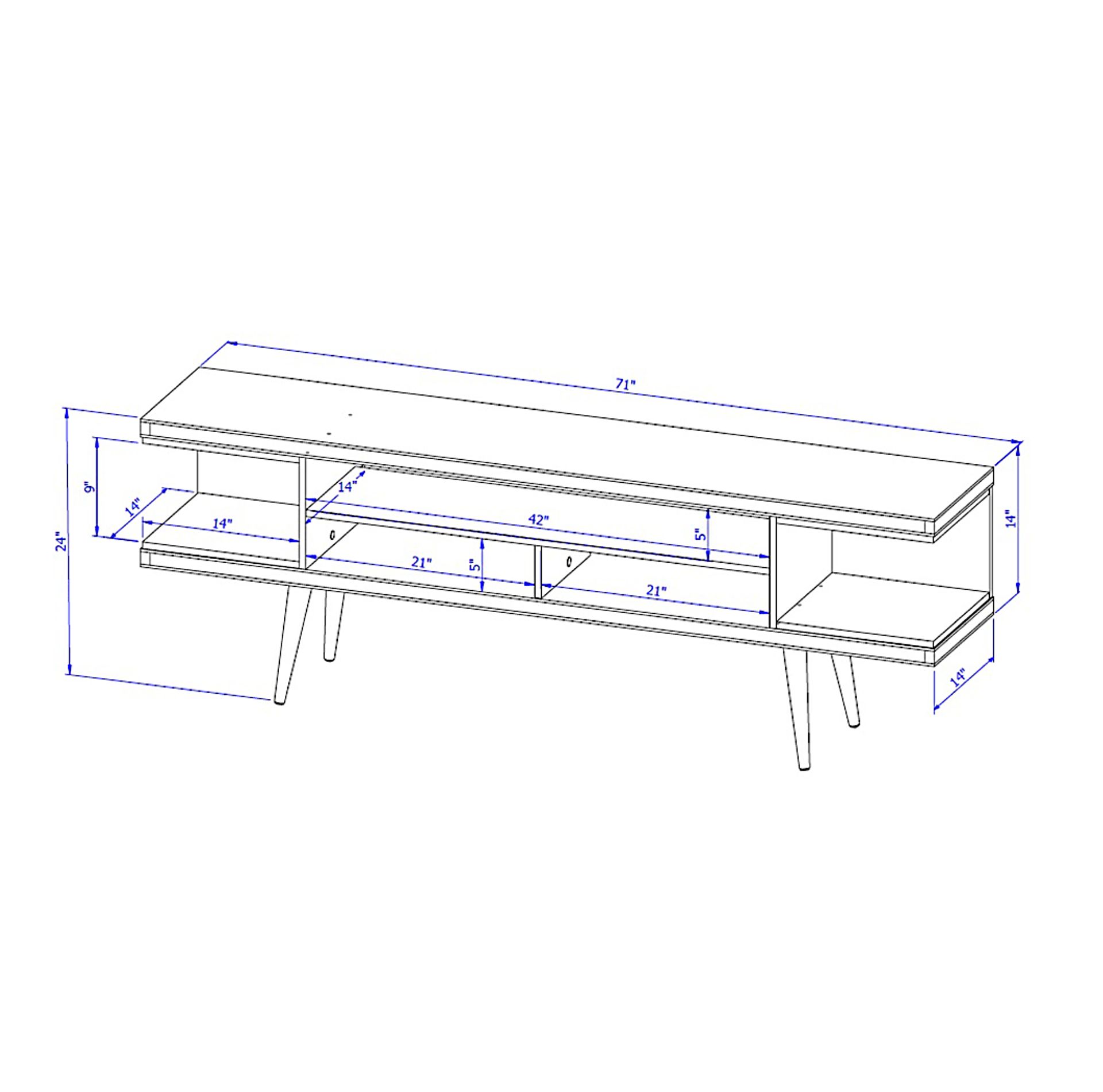 Ballater White 70 In. Console - Image 8